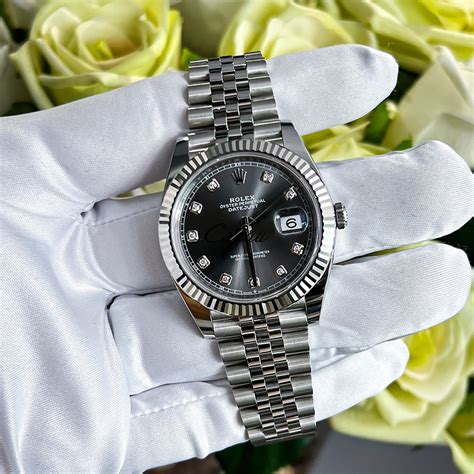 rolex date just 41 secondo polso|rolex datejust 41 white gold.